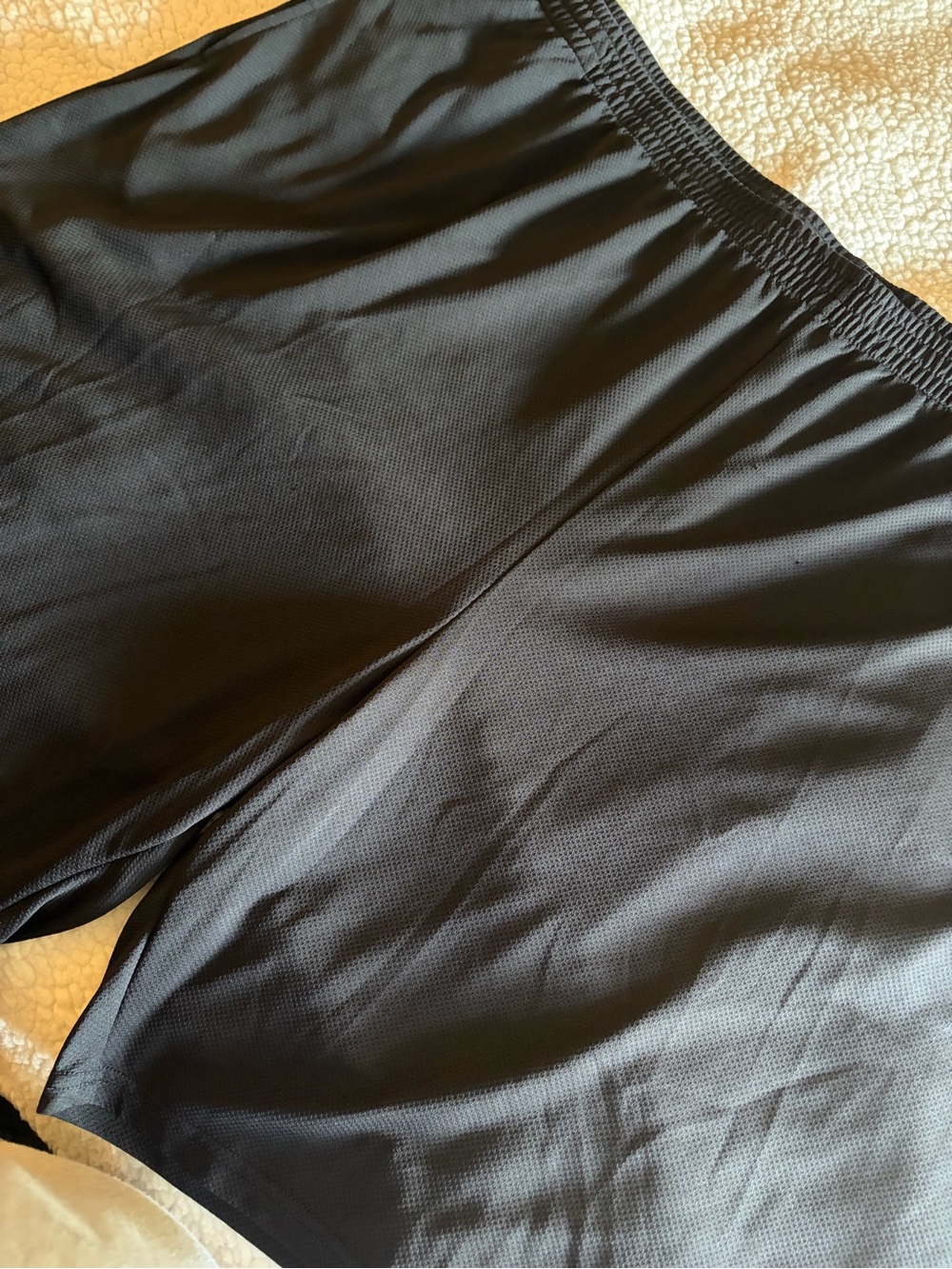 Amazon Essentials Black Athletic Mesh Shorts with Elastic Waist